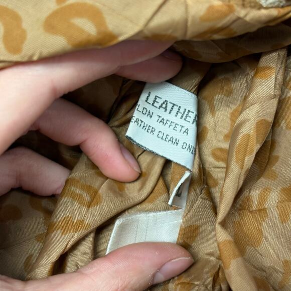 Vintage 80s 90s Winlit Brown‎ Womens L Suede Leather Trench Coat Jacket - Picture 7 of 12